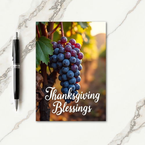 Thanksgiving Vine Blessings Card
