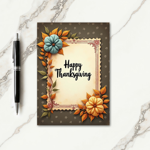 Thanksgiving Wishes Card