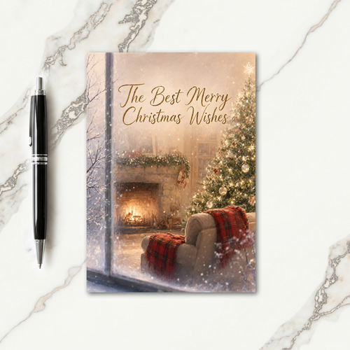 The Best Merry Christmas Wishes Card