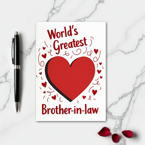 The Greatest Brother In Law Card