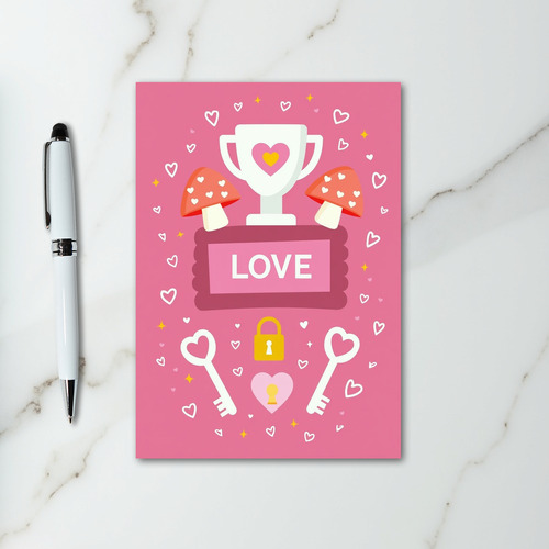 The Key To My Heart Love Card