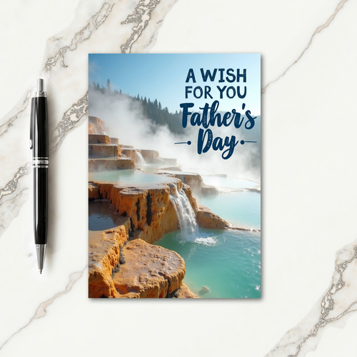 Thermal Pool Fathers Day Card