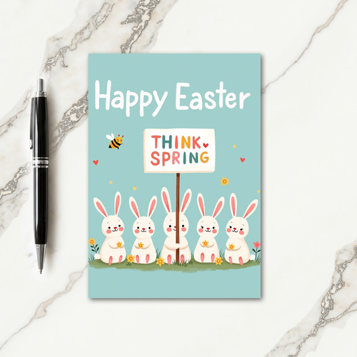 Think Spring Easter Season Card