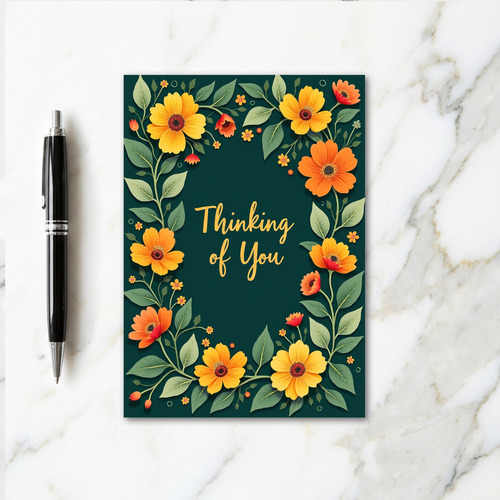 Thinking Of You Floral Card