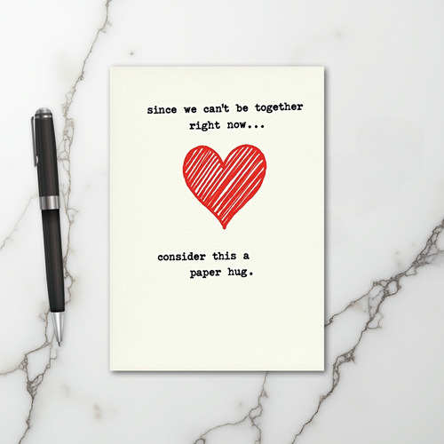 Thinking Of You Paper Hug Card