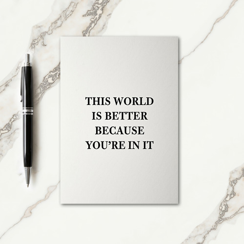 Thoughtful Birthday Minimalist Text Card