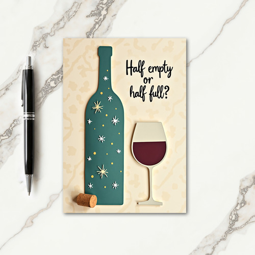 Thoughtful Bottle Birthday Card