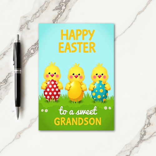 Three Cute Birds Holiday Card