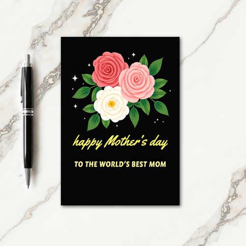 Three Flower Blossoms Card