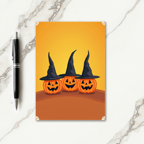 Three Spooky Gourds Card
