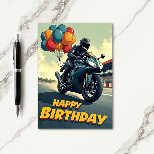 Thrill Ride Birthday Card