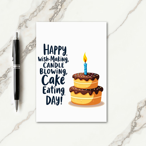 Tiered Chocolate Birthday Card