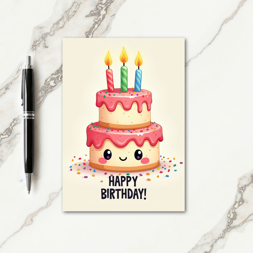 Tiered Treat Birthday Card