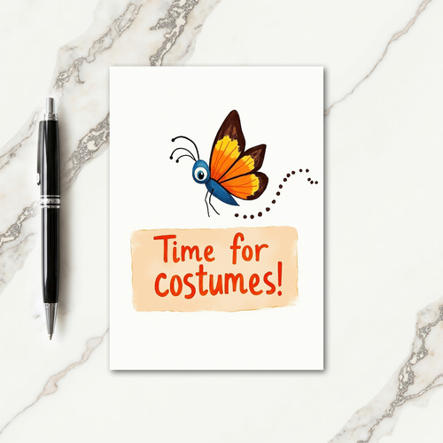 Time For Costumes Fun Card