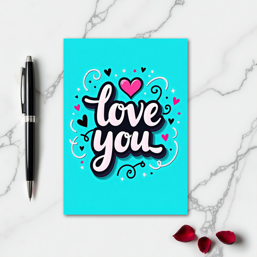 Timeless Romantic Love You Card