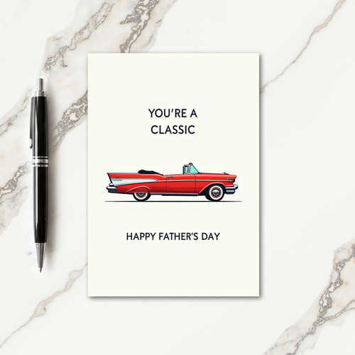 Timeless Style Fathers Day Card