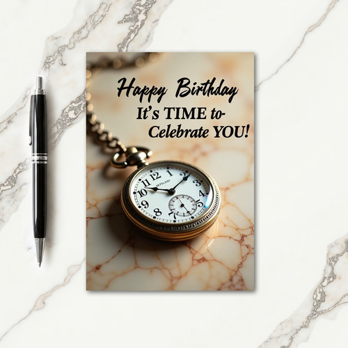 Timeless Watch Birthday Card