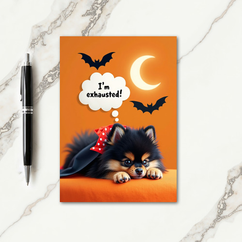 Tired Little Vampire Card