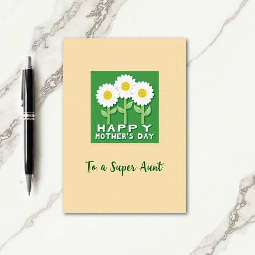 To A Super Aunt Day Design Card
