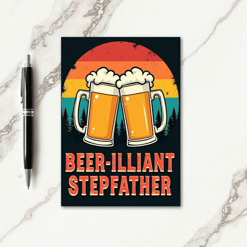 To Dad Retro Beverage Toast Card