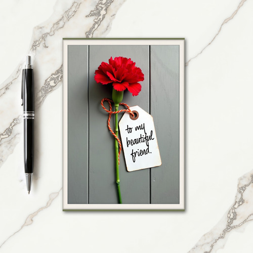 To My Friend Flower Card