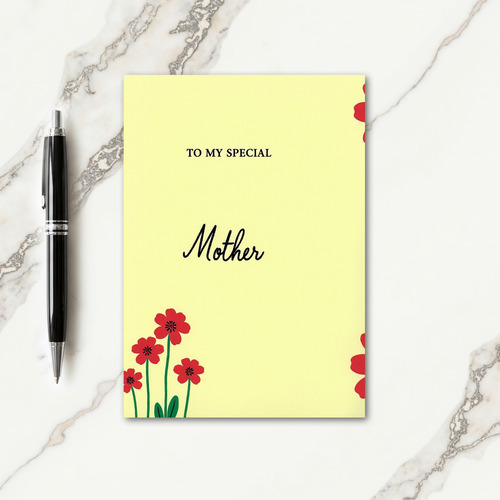 To My Special Mother Card