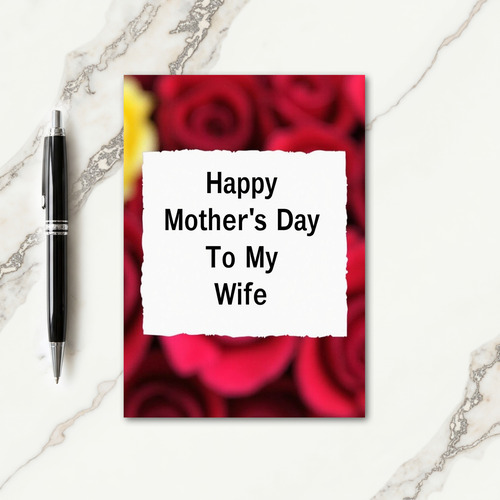 To My Wife Happy Day Card