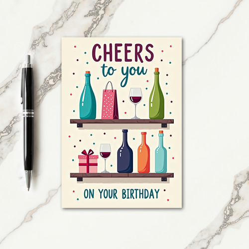 Toast Birthday Glasses Card