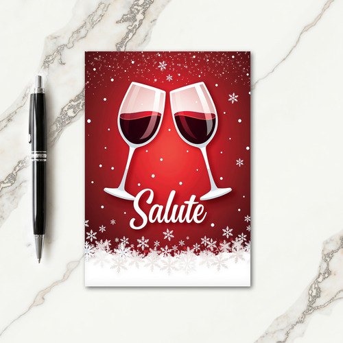 Toast Celebration Christmas Card