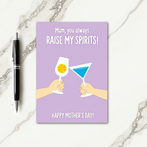 Toast To Mum Mothers Day Card