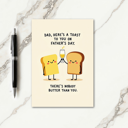 Toast To You Fathers Day Card