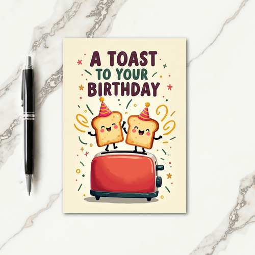 Toasted Birthday Card