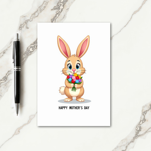 Toasted Bunny Bouquet Card