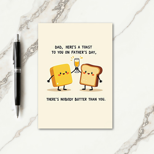 Toasty Fathers Day Toast Card