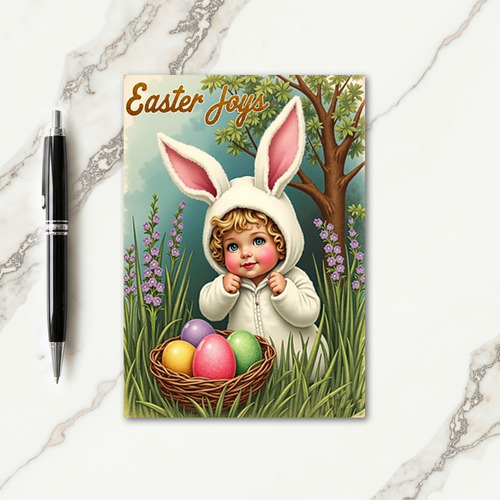 Toddler Easter Joy Holiday Card