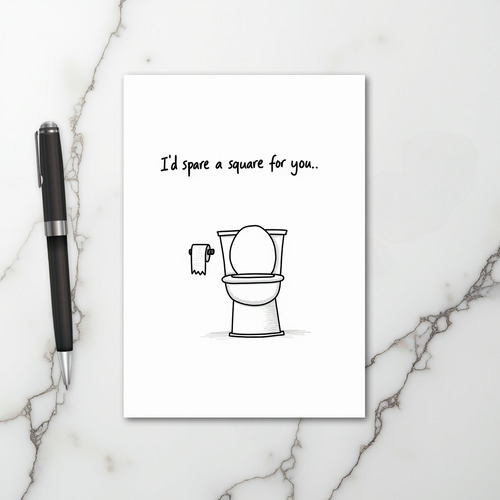 Toilet Humor Couple Love Card