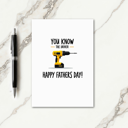Tool Illustration Fathers Day Card