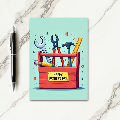Toolbox Fathers Day Card