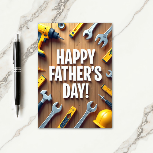 Tools Fathers Day Card