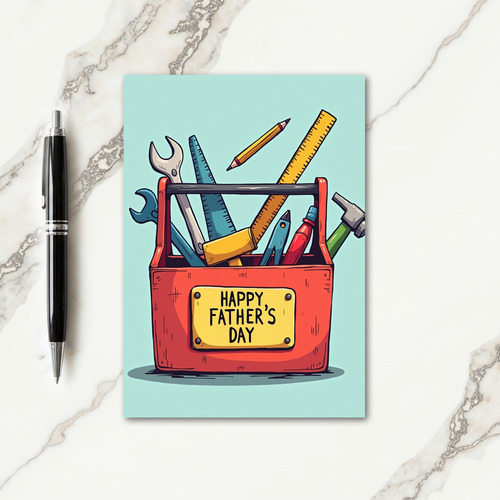 Tools Fathers Day Greeting Card