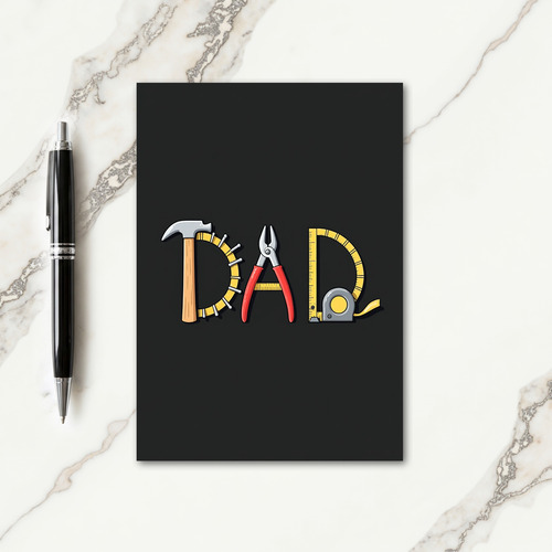 Tools Spell Dad Sweet Fathers Day Card