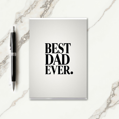 Top Dad Ever Simple Lines Card