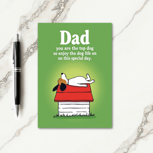 Top Dog Fathers Day Card