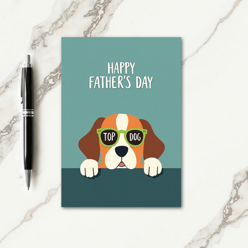 Top Dog Fathers Day Shades Card