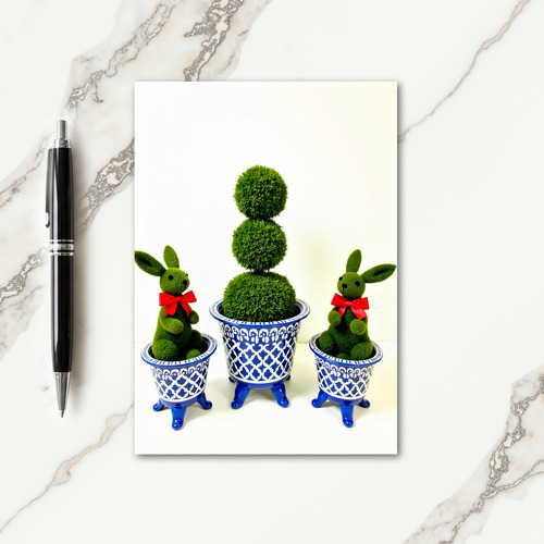 Topiary Friends Season S Greetings Card