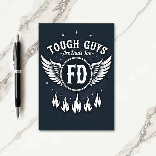 Tough Dads Winged Emblem Card