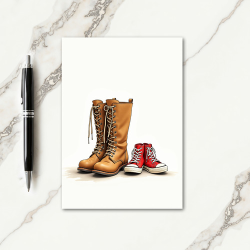 Tough Leather Fathers Day Card