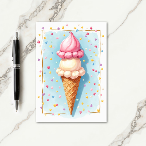 Towering Dessert Birthday Card