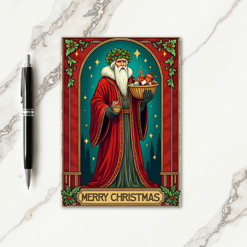 Traditional Giver Christmas Card thumbnail