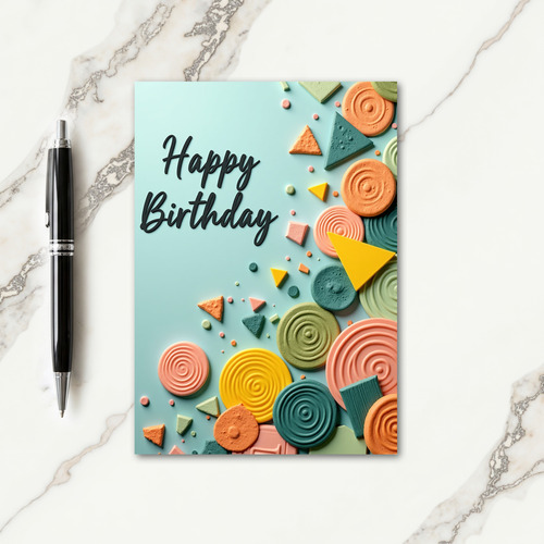 Tranquil Aqua Birthday Card